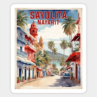 Sayulita Nayarit Oaxaca Mexico Vintage Tourism Travel Magnet